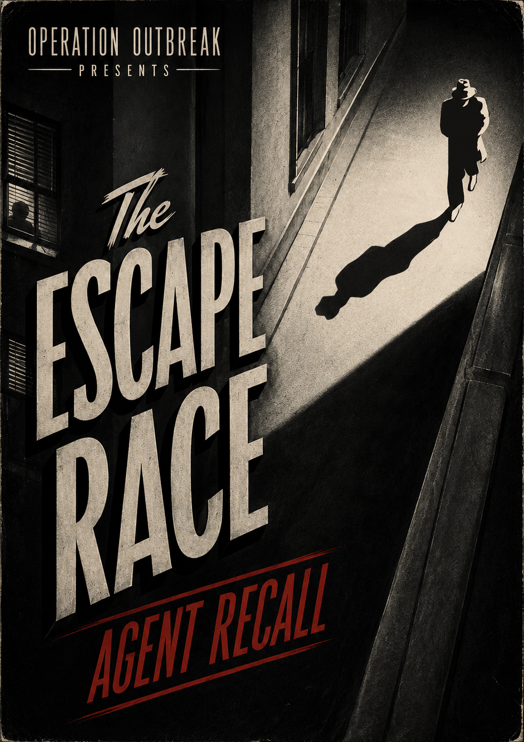 The Escape Race: Agent Recall poster by Operation Outbreak